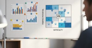 Priorização de pautas: avalie tráfego e dificuldade com método